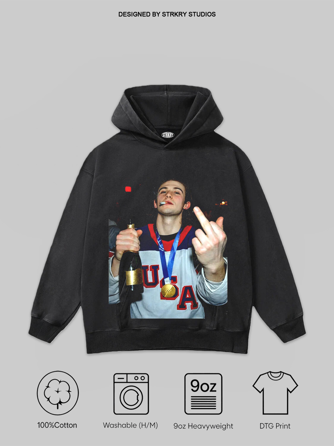 Jack Hughes Champion Tee&Hoodie 