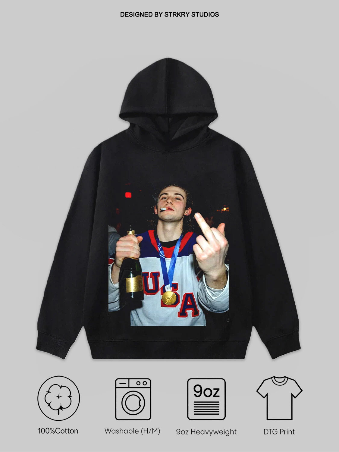 Jack Hughes Champion Tee&Hoodie 