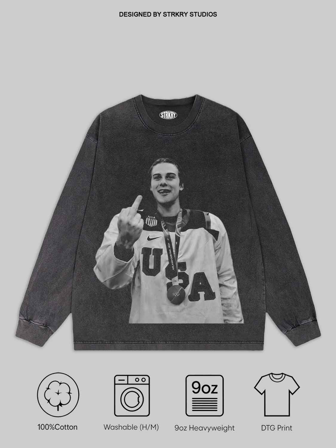 Jack Hughes middle finger TEE 1.0