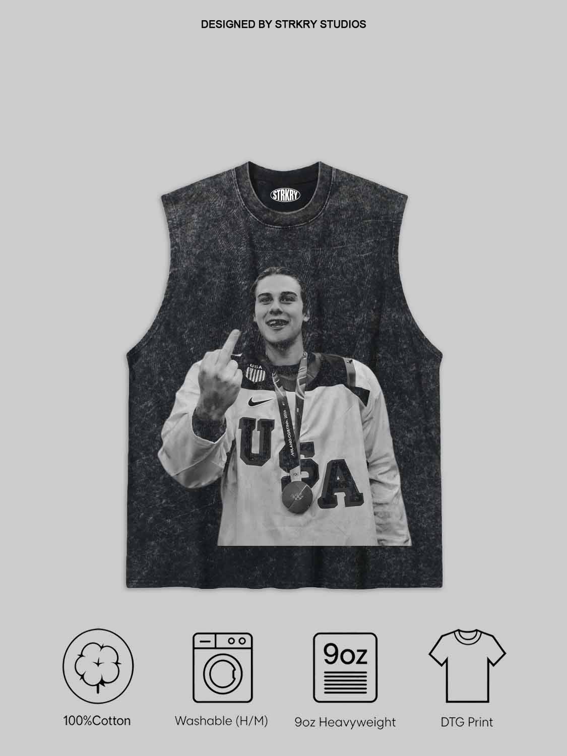 Jack Hughes middle finger TEE 1.0