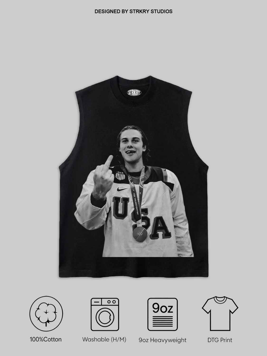 Jack Hughes middle finger TEE 1.0