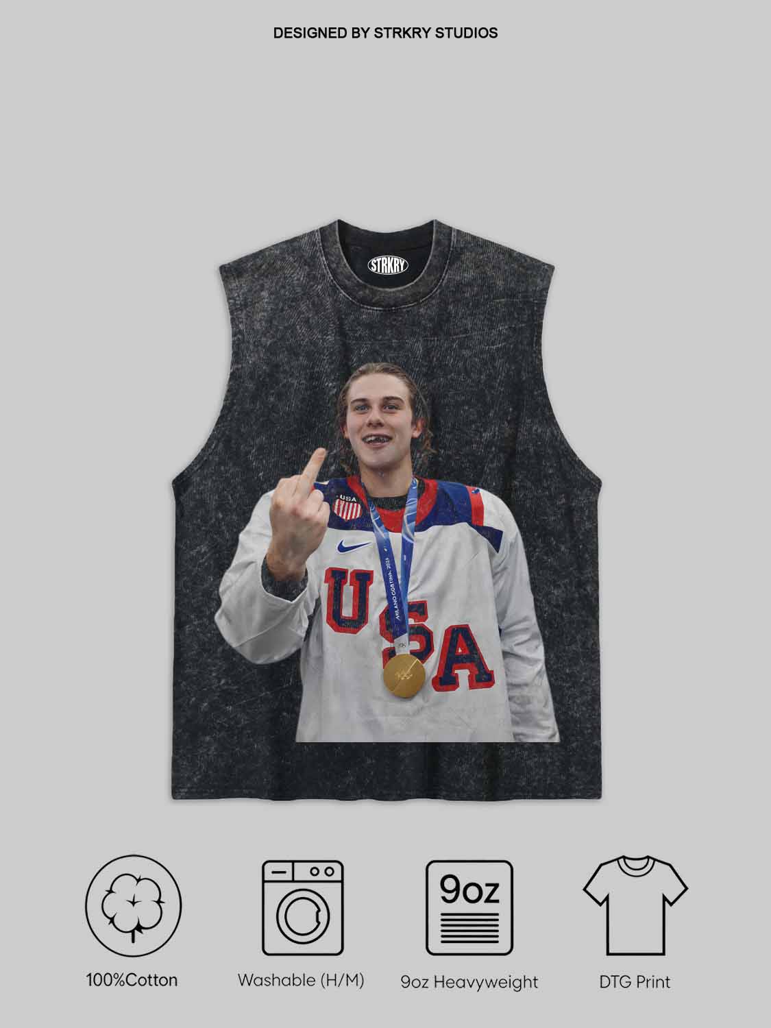Jack Hughes middle finger TEE 2.0