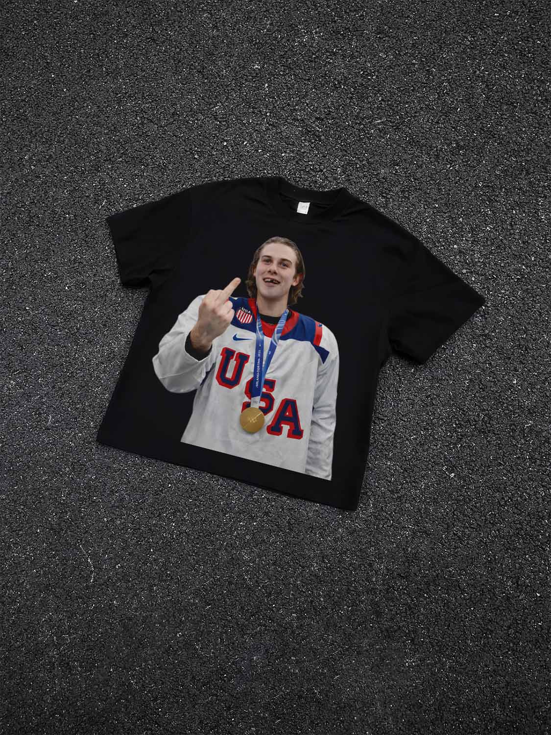 Jack Hughes middle finger TEE 2.0