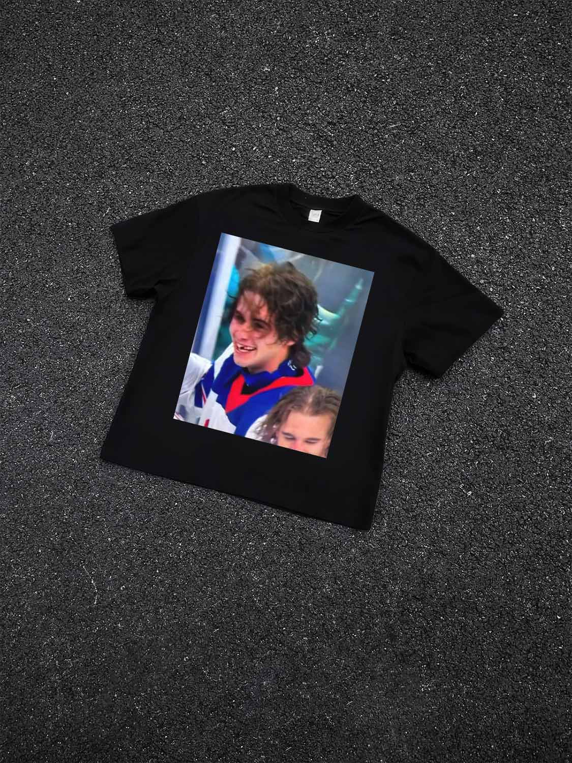 Jack Hughes middle finger TEE 4.0