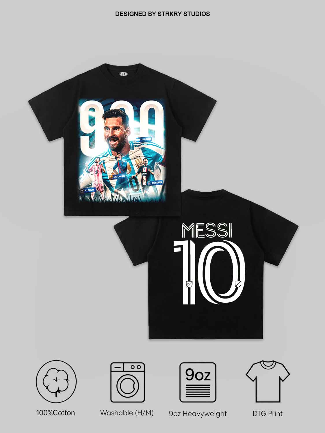 Lionel Messi 900th Goal V10 Tee&Hoodie