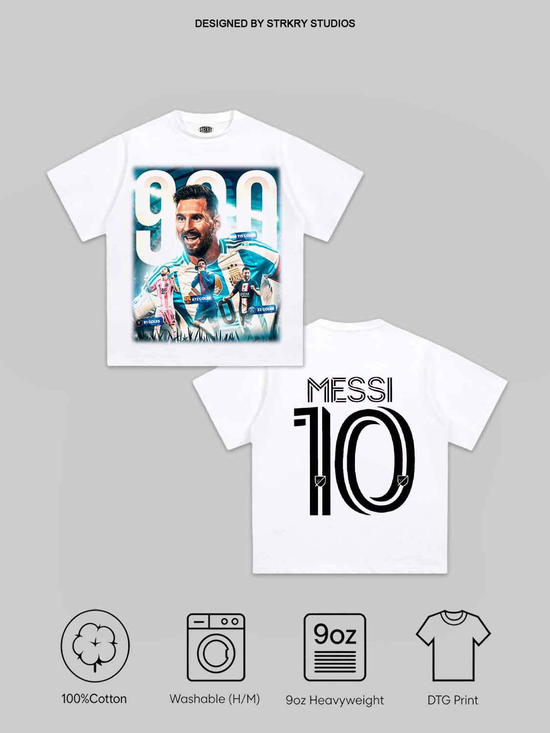 Lionel Messi 900th Goal V10 Tee&Hoodie