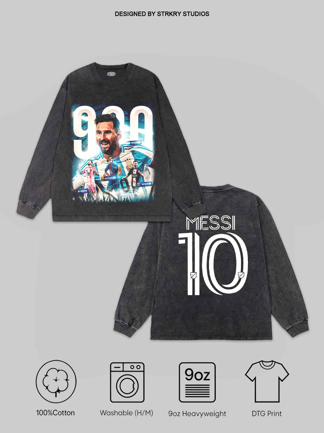 Lionel Messi 900th Goal V10 Tee&Hoodie