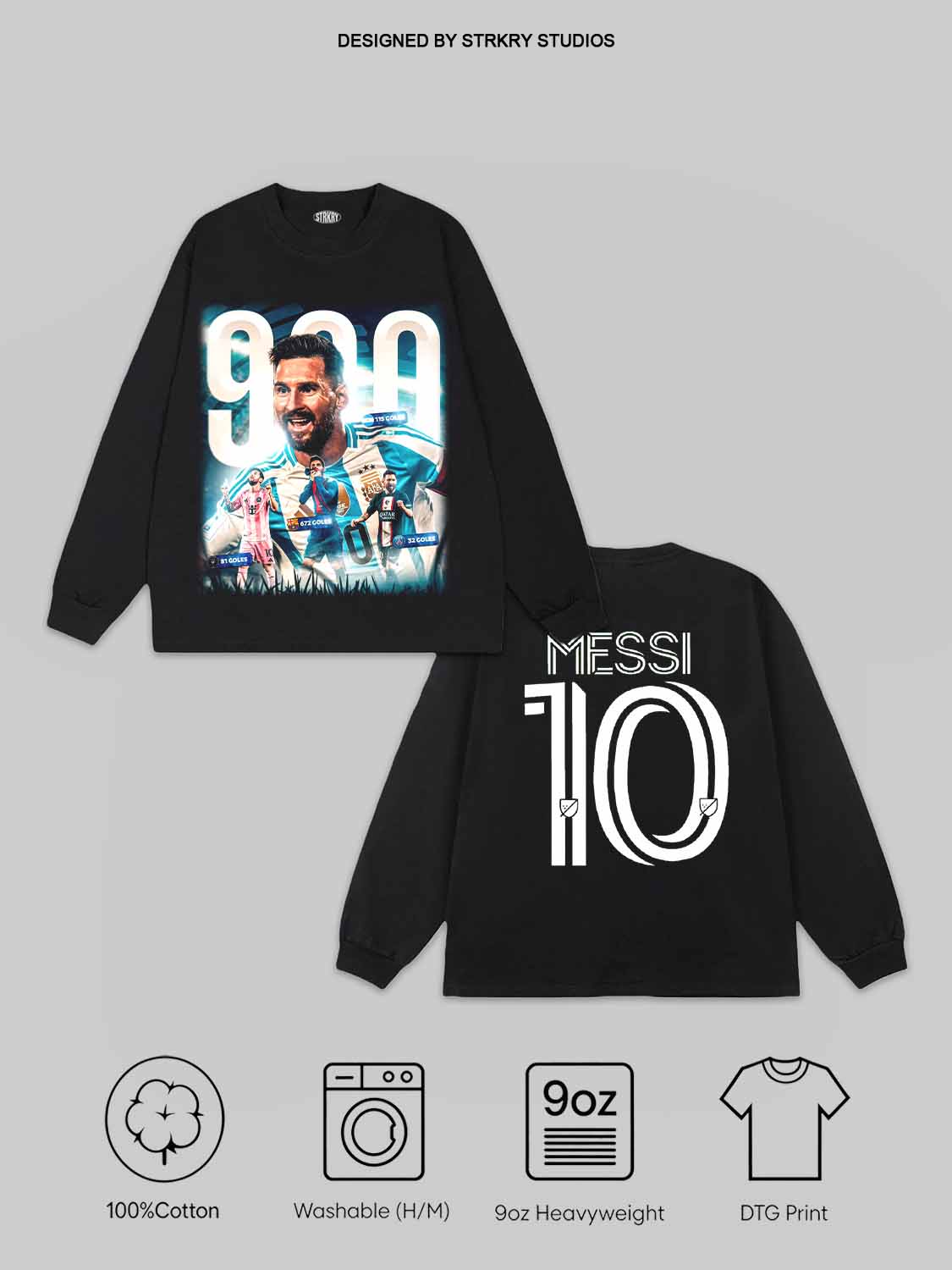 Lionel Messi 900th Goal V10 Tee&Hoodie