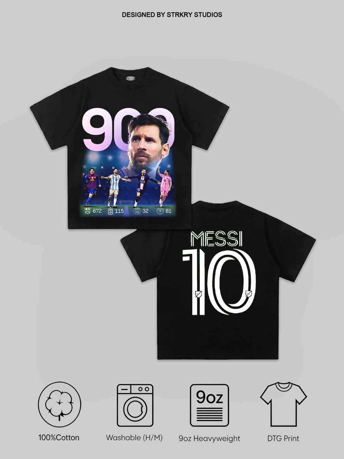 Lionel Messi 900th Goal V2 Tee&Hoodie