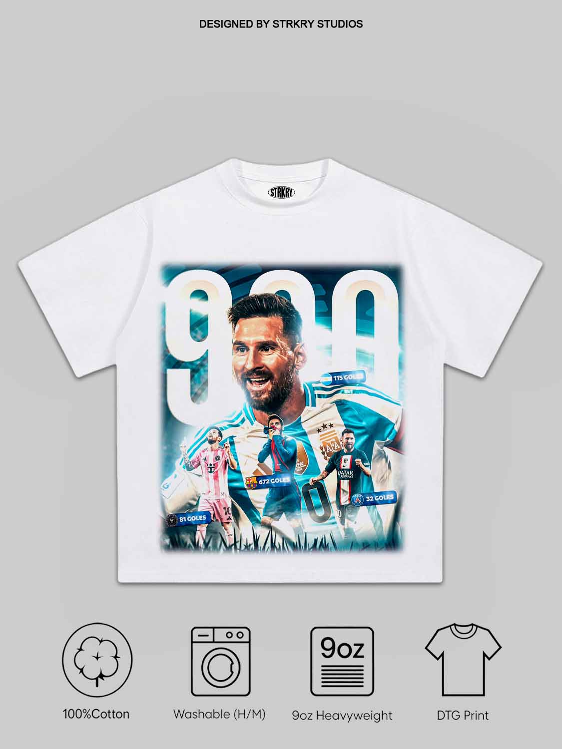 Lionel Messi 900th Goal V4 Tee&Hoodie