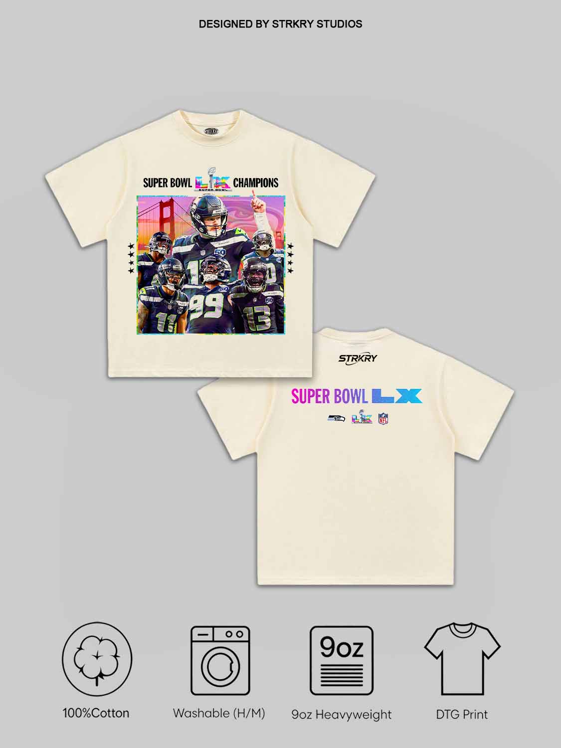 THE SEAHAWKS ARE SUPER BOWL CHAMPIONS AGAIN Tee X3