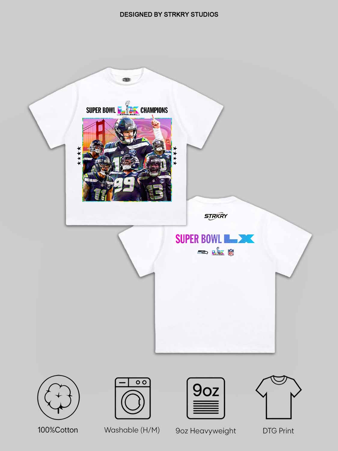 THE SEAHAWKS ARE SUPER BOWL CHAMPIONS AGAIN Tee X3