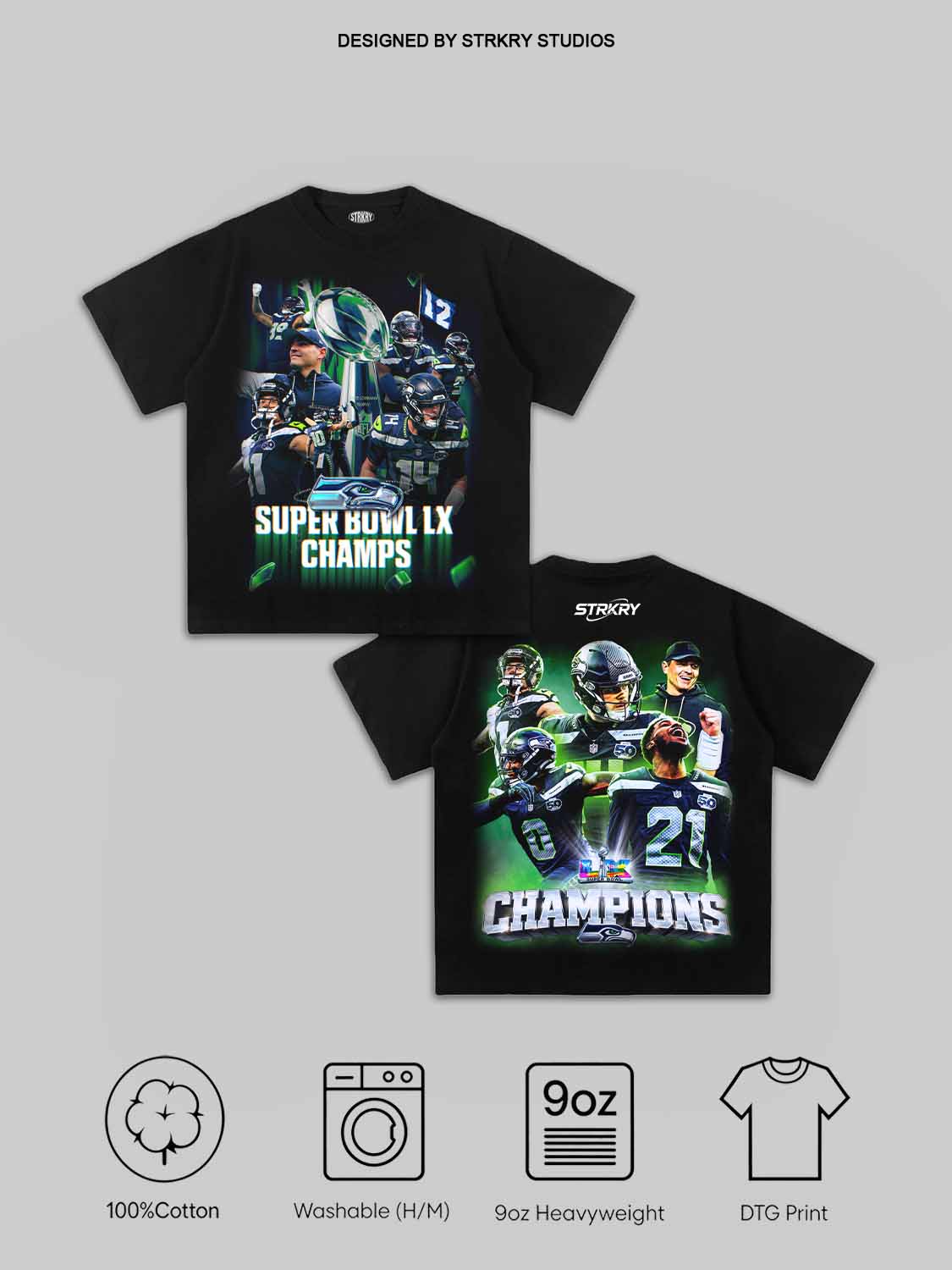 THE SEAHAWKS ARE SUPER BOWL CHAMPIONS AGAIN Tee X4