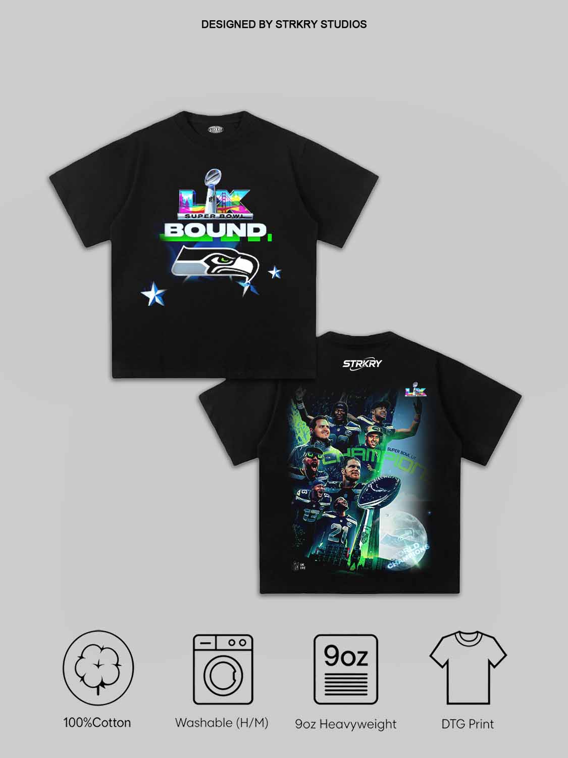 THE SEAHAWKS ARE SUPER BOWL CHAMPIONS AGAIN Tee X6