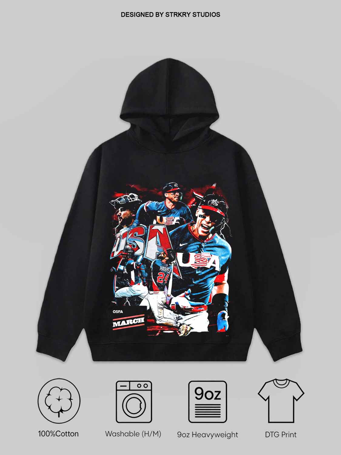 WBC USA Tee&Hoodie 3.0