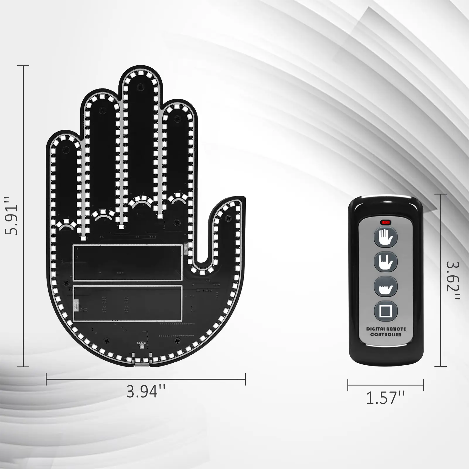 DIBMS Car Gesture Decorative Ambient LED Lights for Car SUV Truck