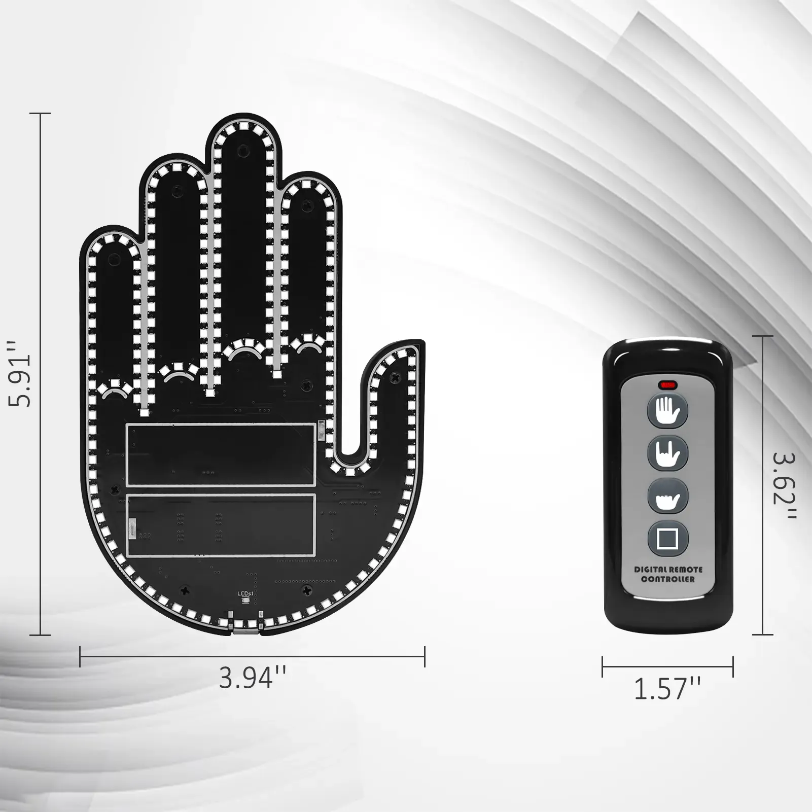 DIBMS Car Gesture Decorative Ambient LED Lights for Car SUV Truck