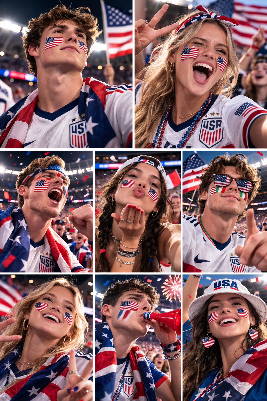 2026 World Cup National Temporary Tattoos - Easy to Clean