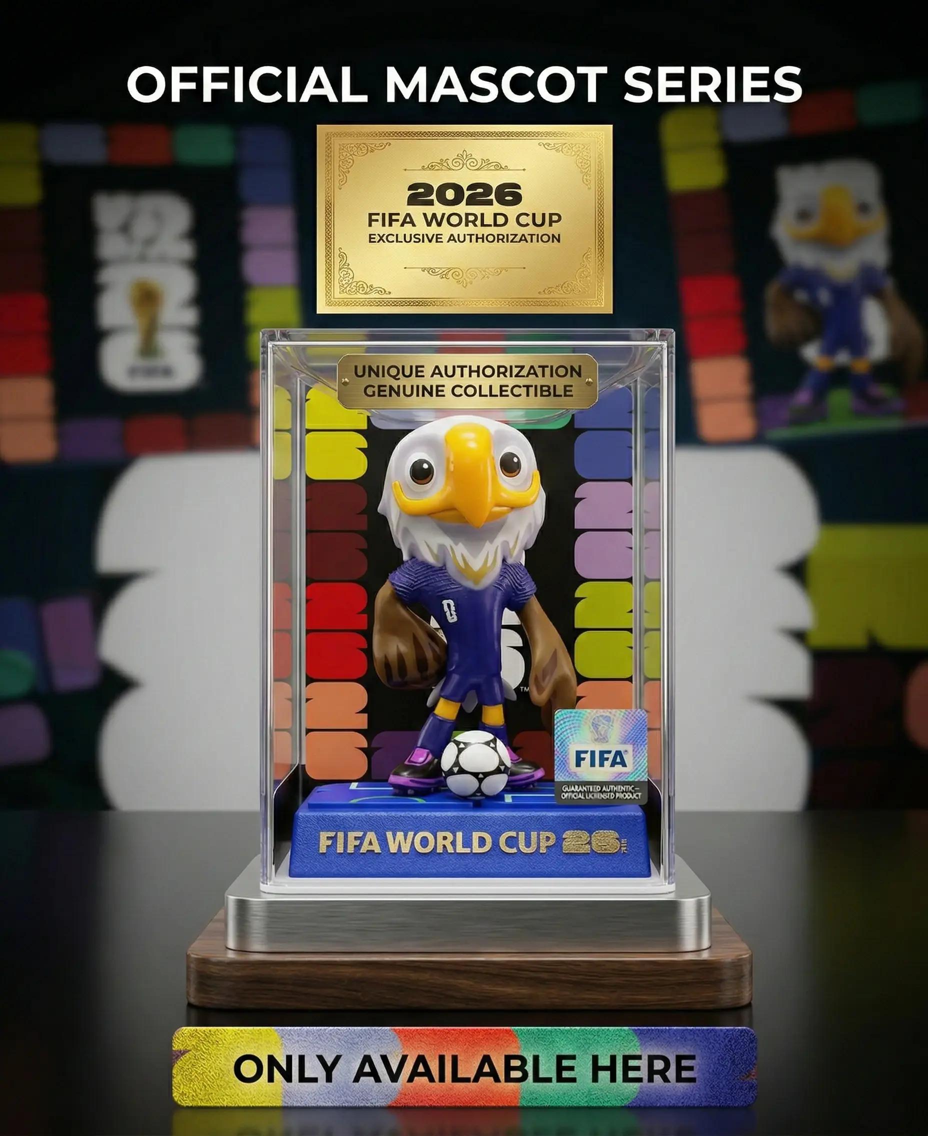 FIFA USA Canada Mexico World Cup 2026 Soccer Mascot Toys Collectible Figure Set Maple Canada Clutch USA Zayu Mexico Durable Figures