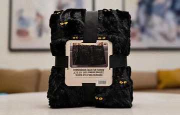Halloween Embroidered Flannel Blanket