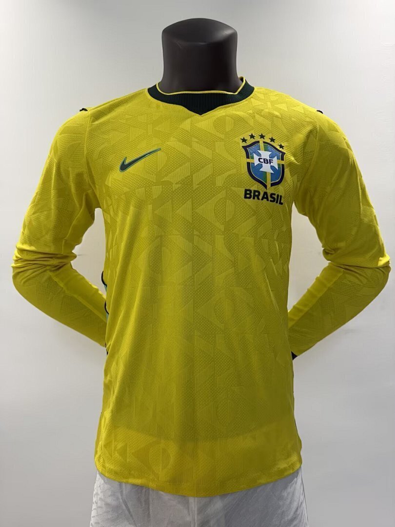 Brazil World Cup 2026 Jersey Player Version - Long Sleeve
