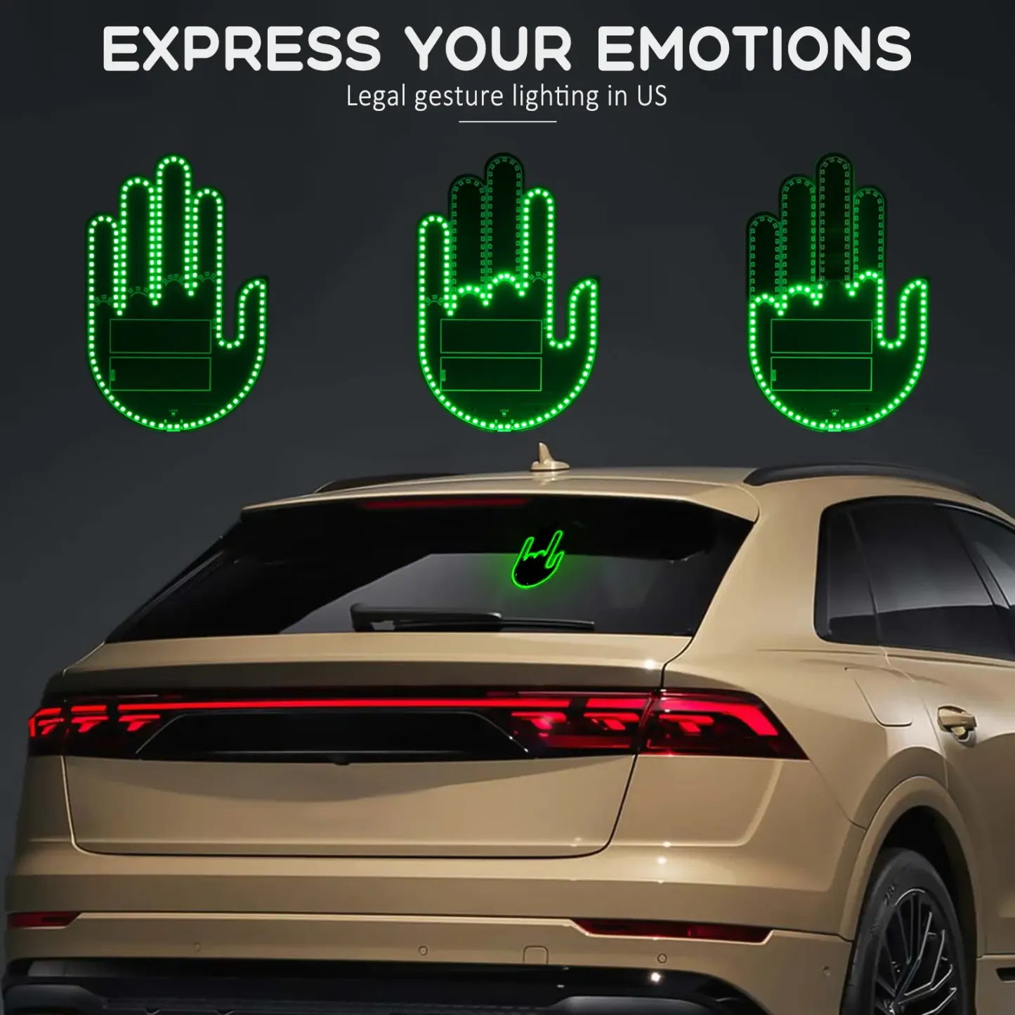 DIBMS Car Gesture Decorative Ambient LED Lights for Car SUV Truck