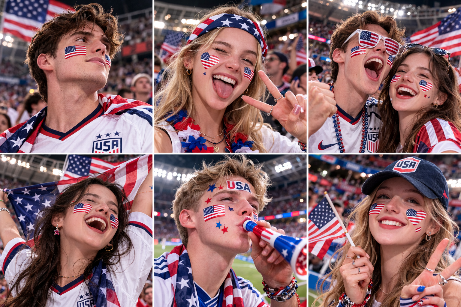 2026 World Cup National Temporary Tattoos - Easy to Clean