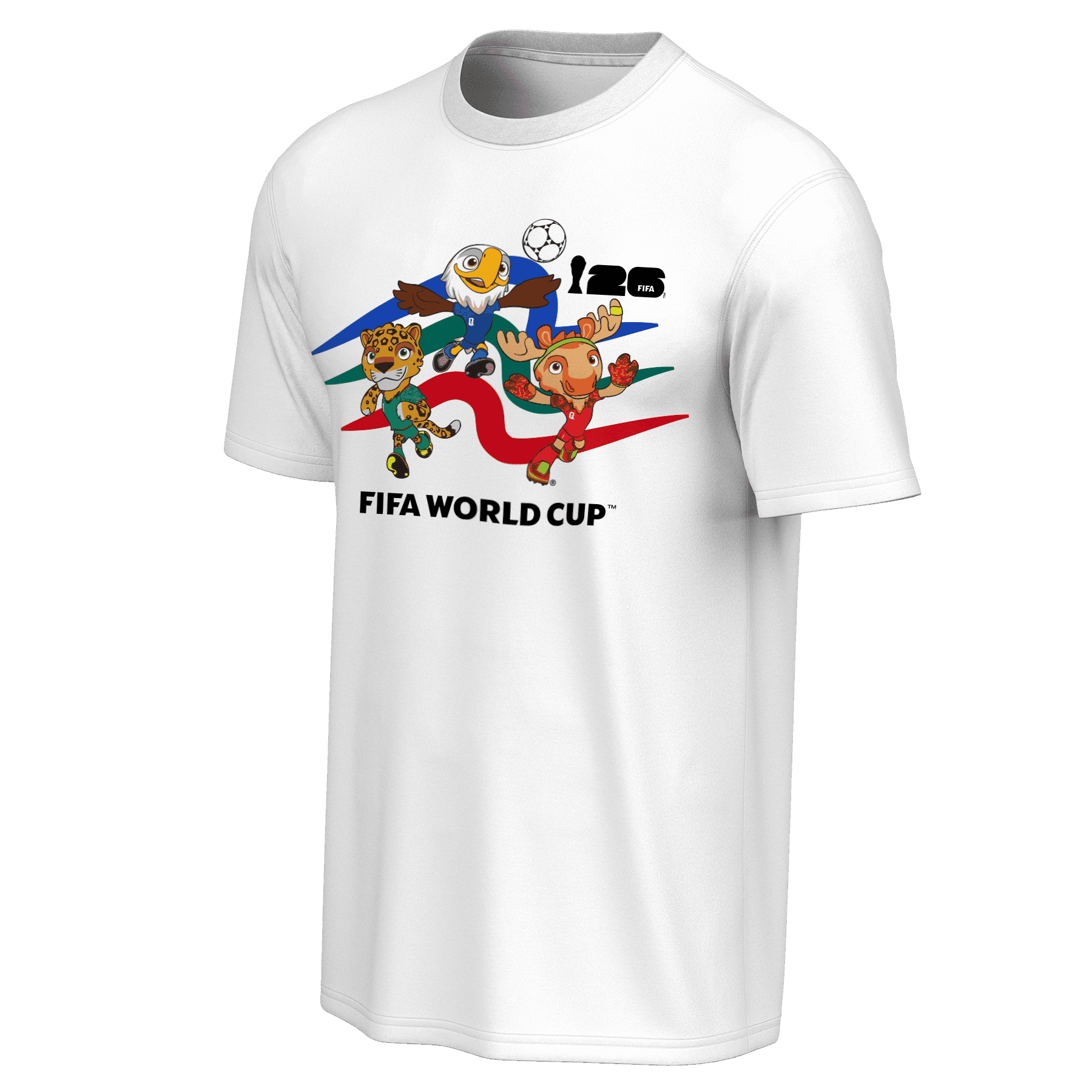 2026 FIFA World Cup Mascot White T-Shirt - Unisex