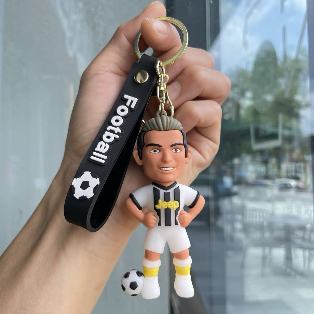 Football jersey keychain cartoon doll