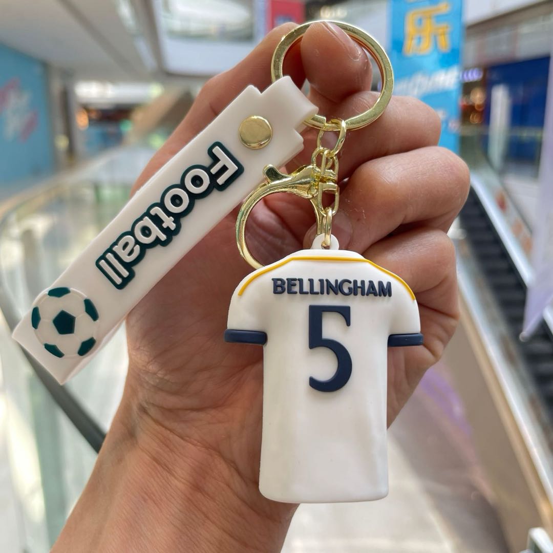 Football jersey keychain cartoon doll