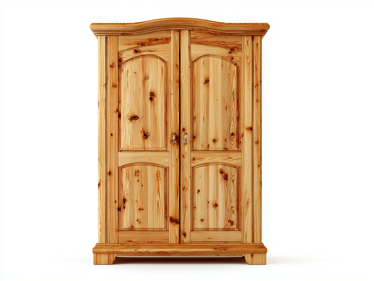 Armadio - Legno massello - 100x55x195 cm - Pino naturale - Stile rustico-Craftmyyard