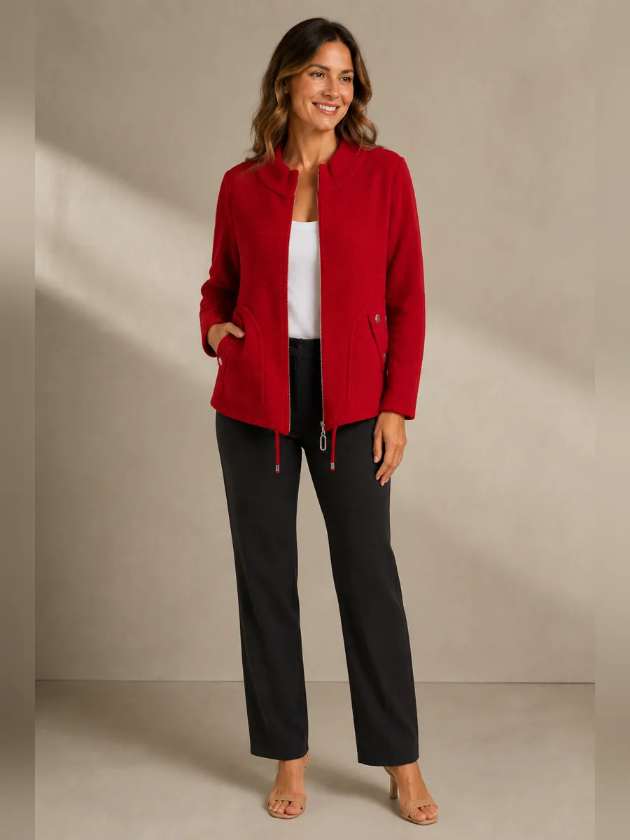 CLEARANCE🔥 Casual Zipper Drawstring Jacket