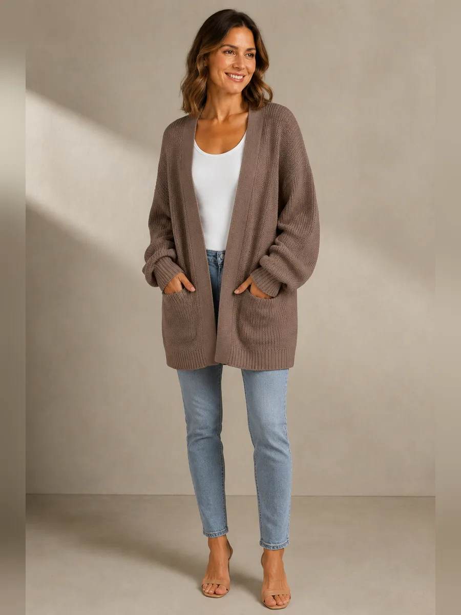 CLEARANCE SALE🔥Women's Oversized Cardigans Soft Knit Cardigan Sweater with Pockets