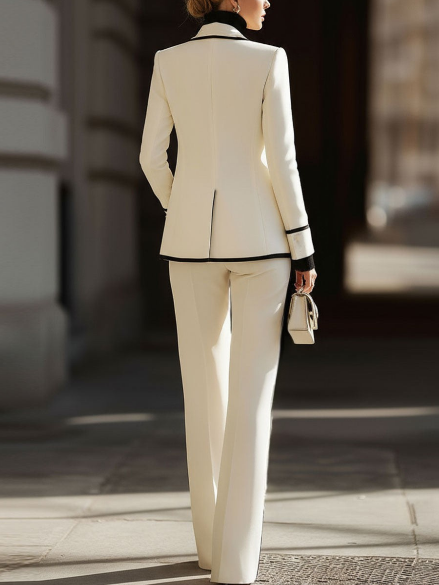 Lightweight Double-Breasted Suit Set
