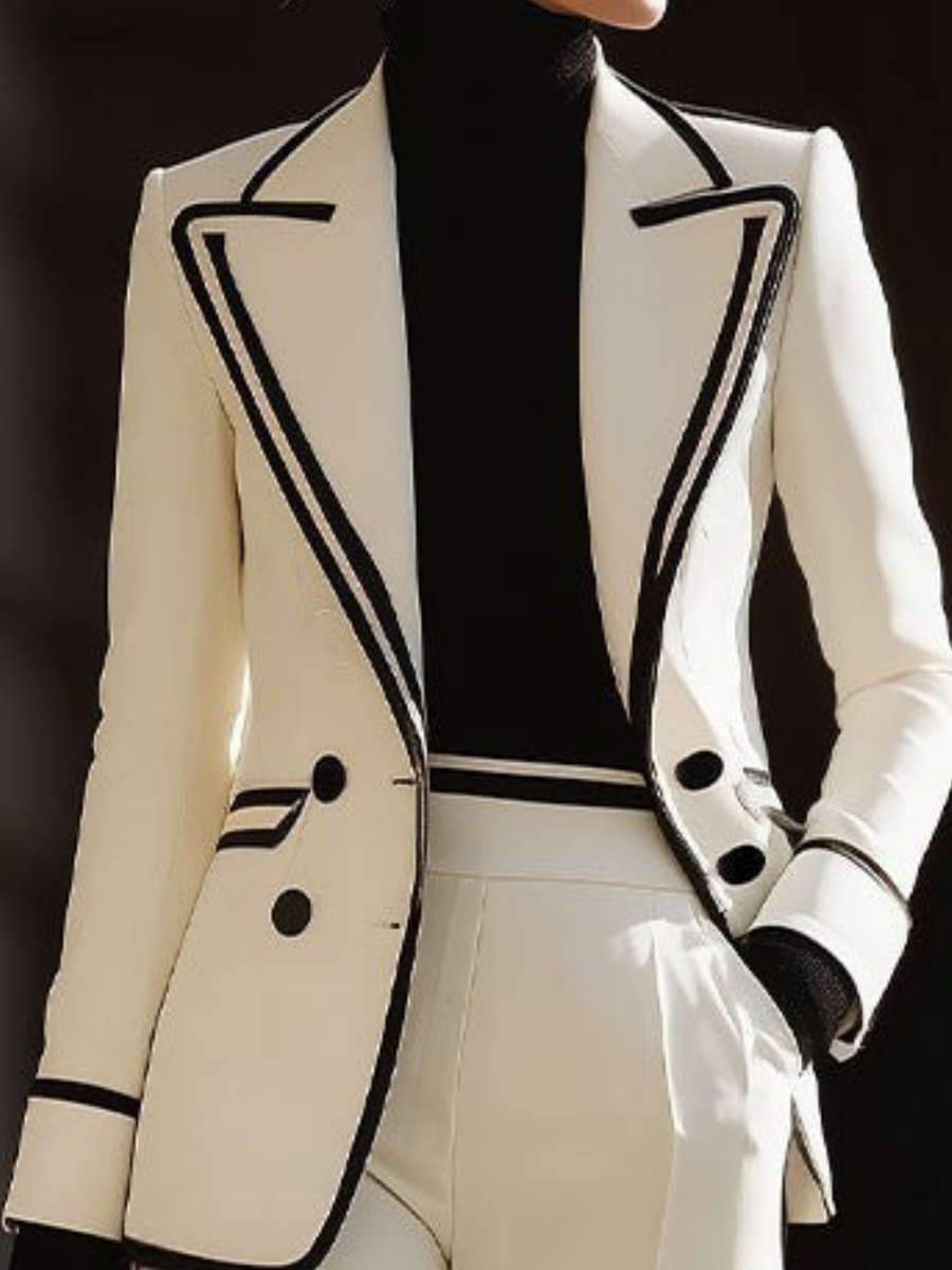 Lightweight Double-Breasted Suit Set