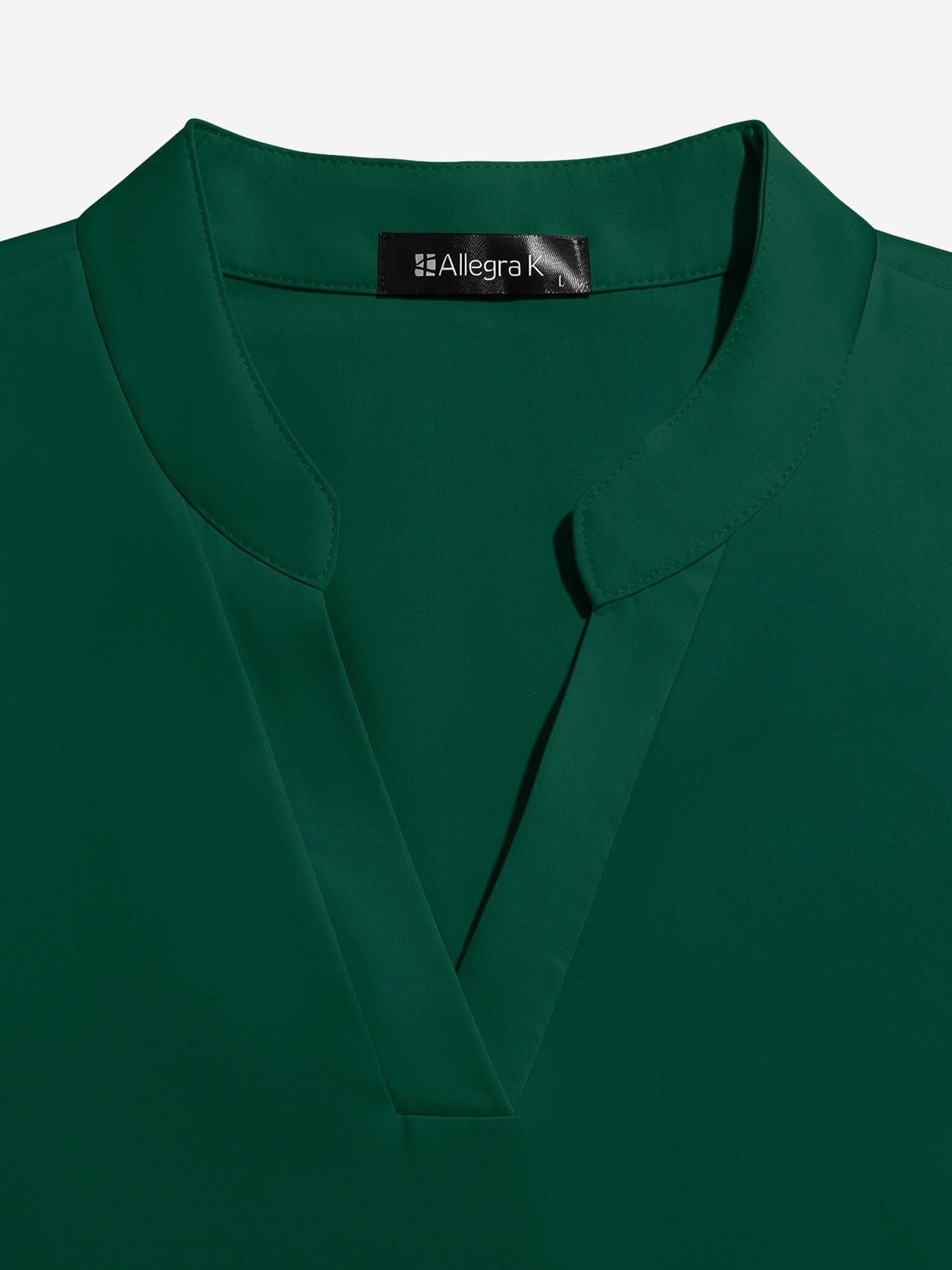 Notch Neck Cold Shoulder Solid Color Blouse