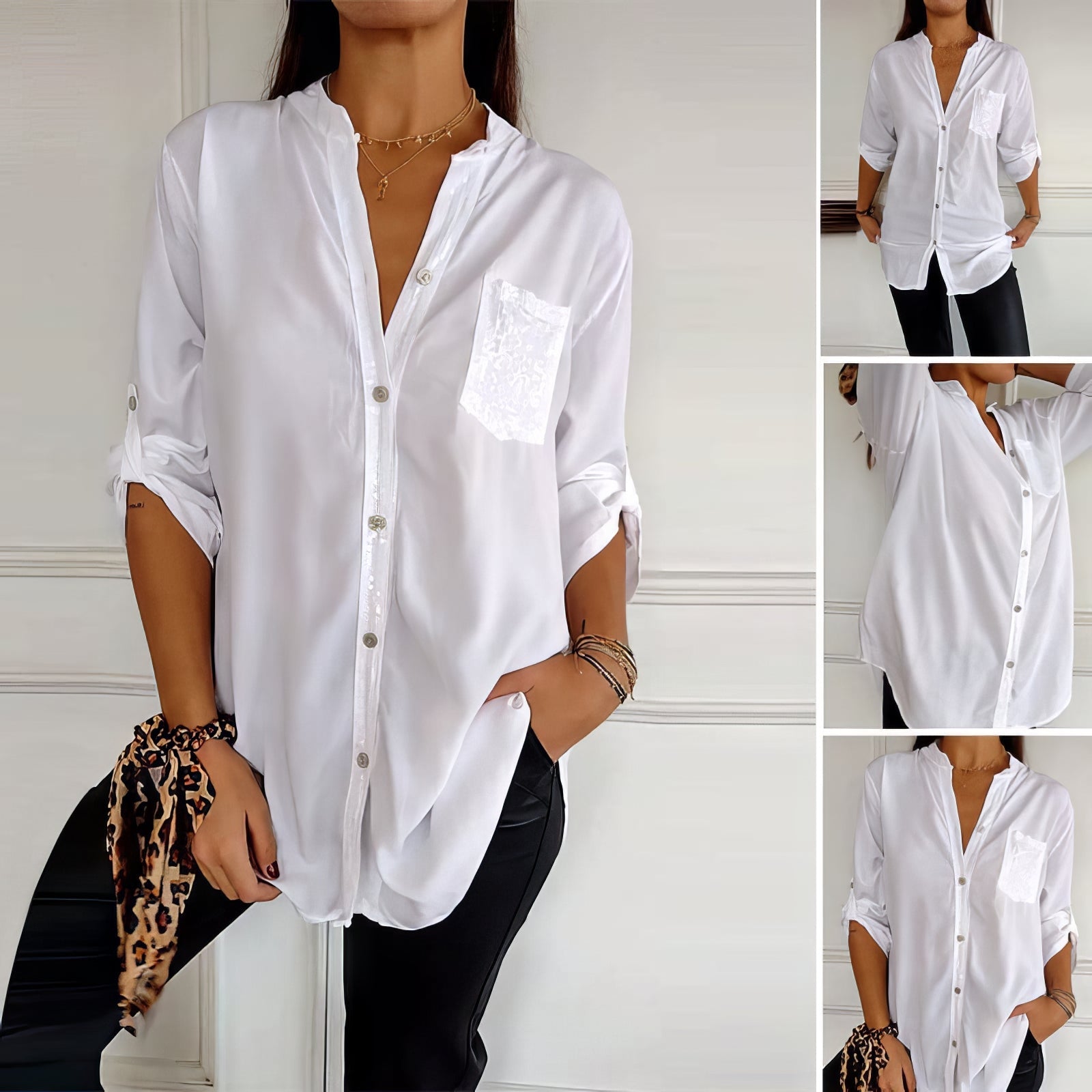 Gianna | Daily Patchwork Sequin Top