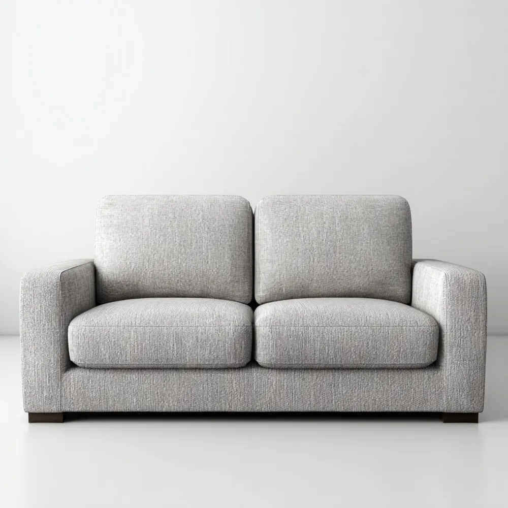 2-Sitzer-Sofa Stoff 200x90x85 cm - Hellgrau - Modernes Design-Dwellvendors