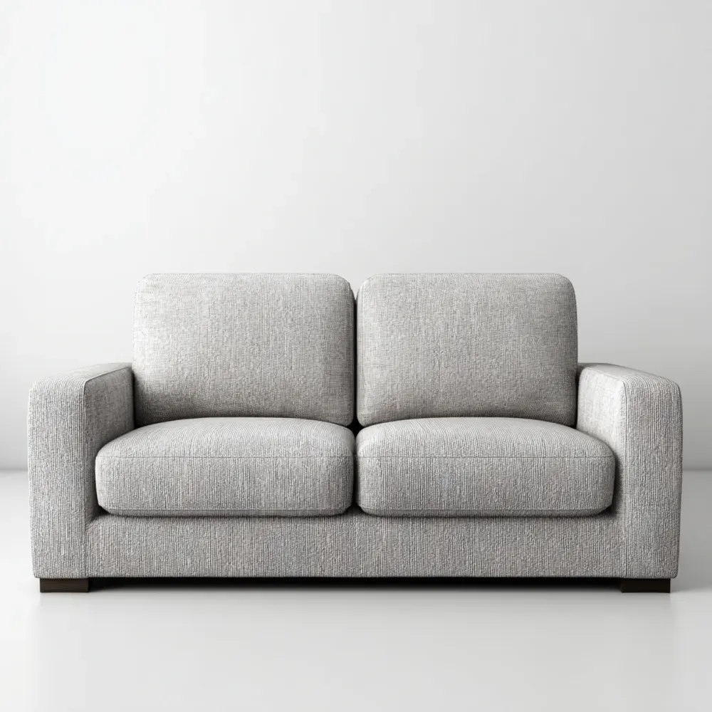 2-Sitzer-Sofa Stoff 200x90x85 cm - Hellgrau - Modernes Design-Dwellvendors