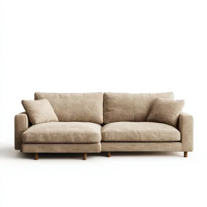 2-Sitzer-Sofa Stoff 200x90x85 cm – Beige – Modernes Design-Dwellvendors