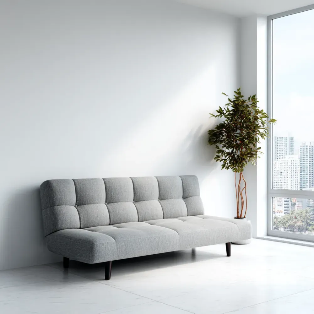 2-Sitzer-Sofa Stoff 180x85x75 cm – Hellgrau – Modernes Design-Dwellvendors