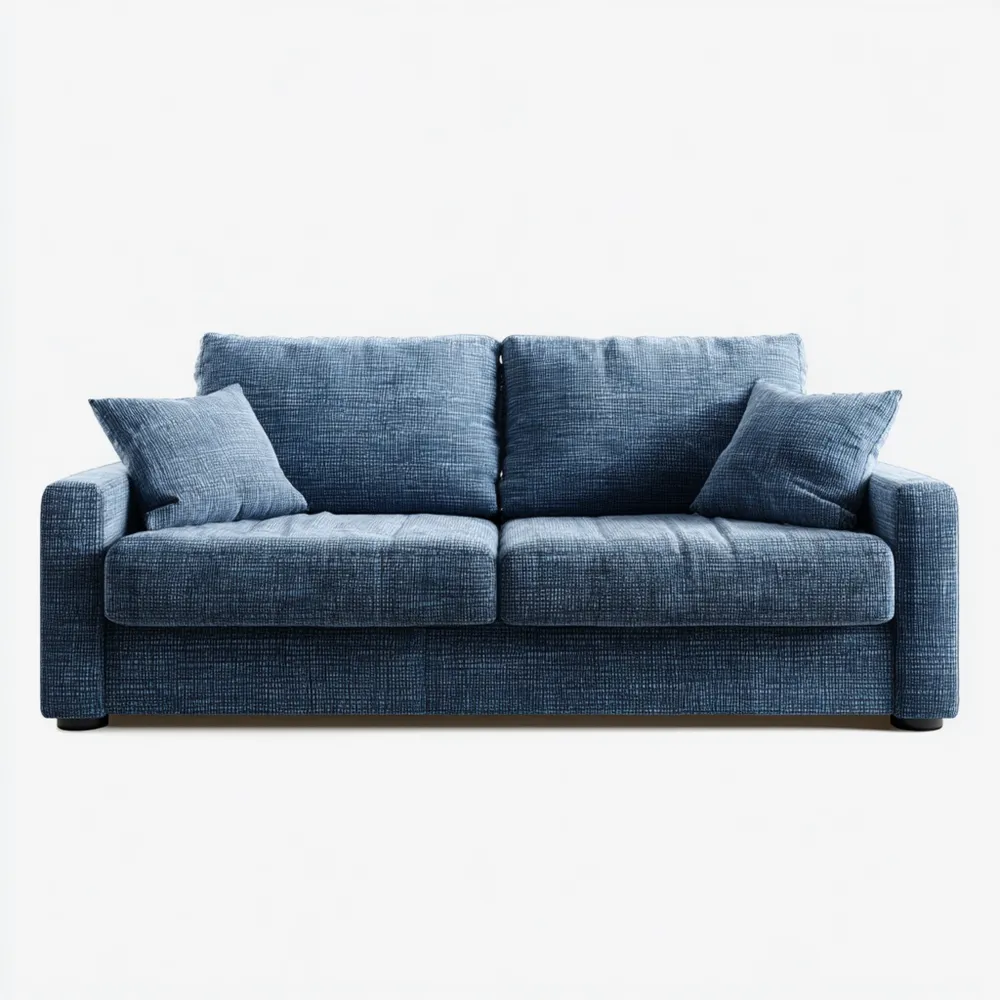 2-Sitzer-Sofa Stoffpolsterung 180x90x85 cm - Blau - Modernes Design-Livornestx