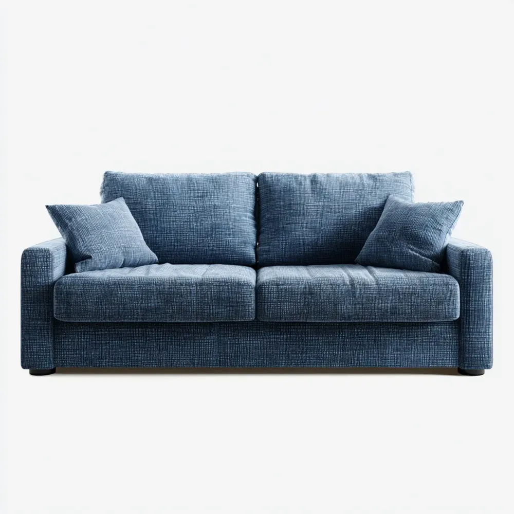 2-Sitzer-Sofa Stoffpolsterung 180x90x85 cm - Blau - Modernes Design-Livornestx