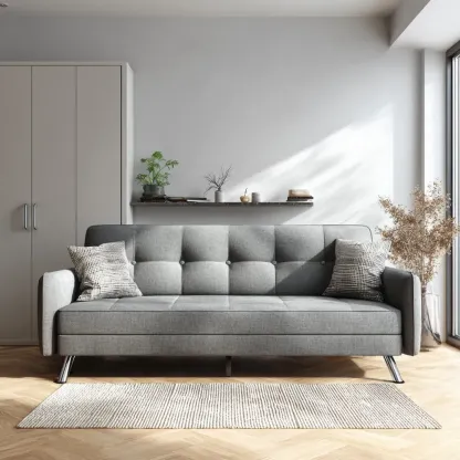 2-Sitzer-Sofa Stoff 190x85x85 cm – Hellgrau – Modernes Design-Livornestx