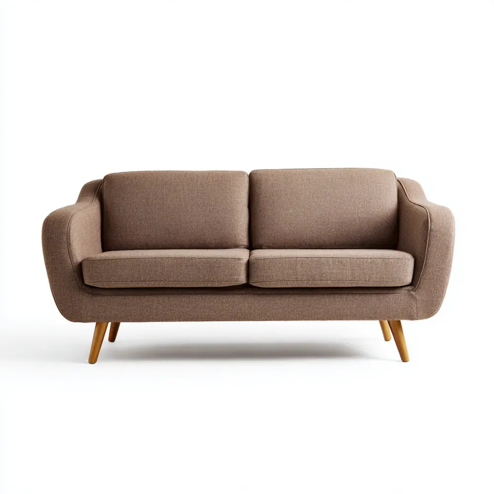 2-Sitzer-Sofa Stoff 145x85x80 cm – Braun – Modernes Design-Livornestx