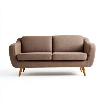 2-Sitzer-Sofa Stoff 145x85x80 cm – Braun – Modernes Design-Livornestx