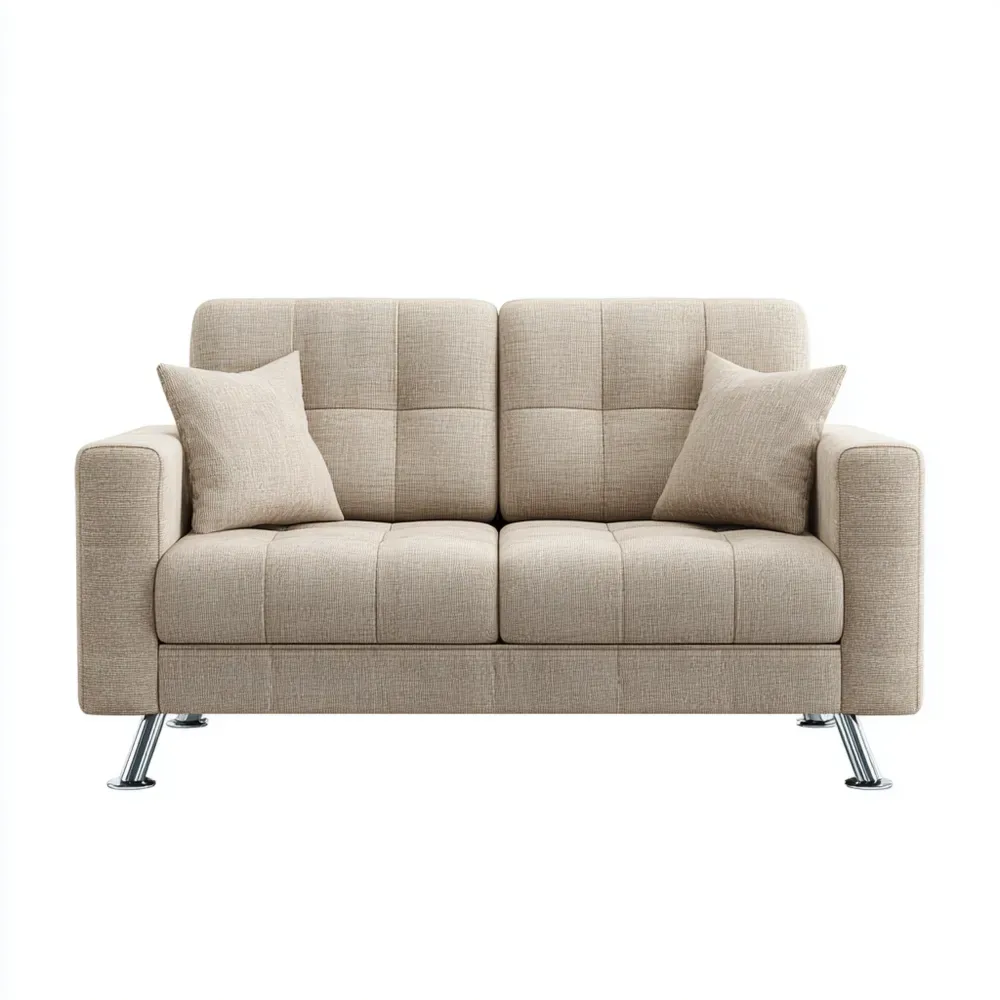2-Sitzer-Sofa Stoffbezug 150x85x80 cm - Beige - Modernes Design-Livornestx