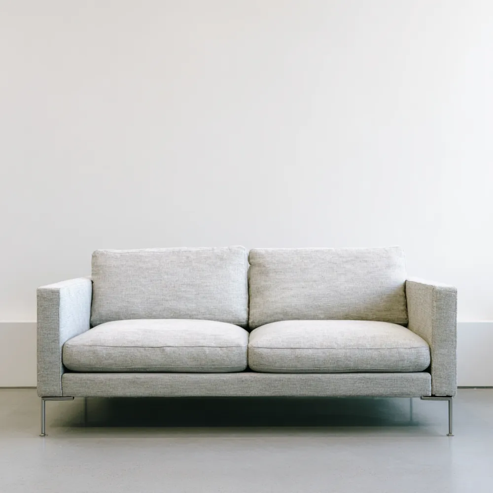 2-Sitzer-Sofa Stoff 150x85x80 cm – Hellgrau – Modernes Design-Livornestx