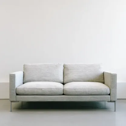 2-Sitzer-Sofa Stoff 150x85x80 cm – Hellgrau – Modernes Design-Livornestx