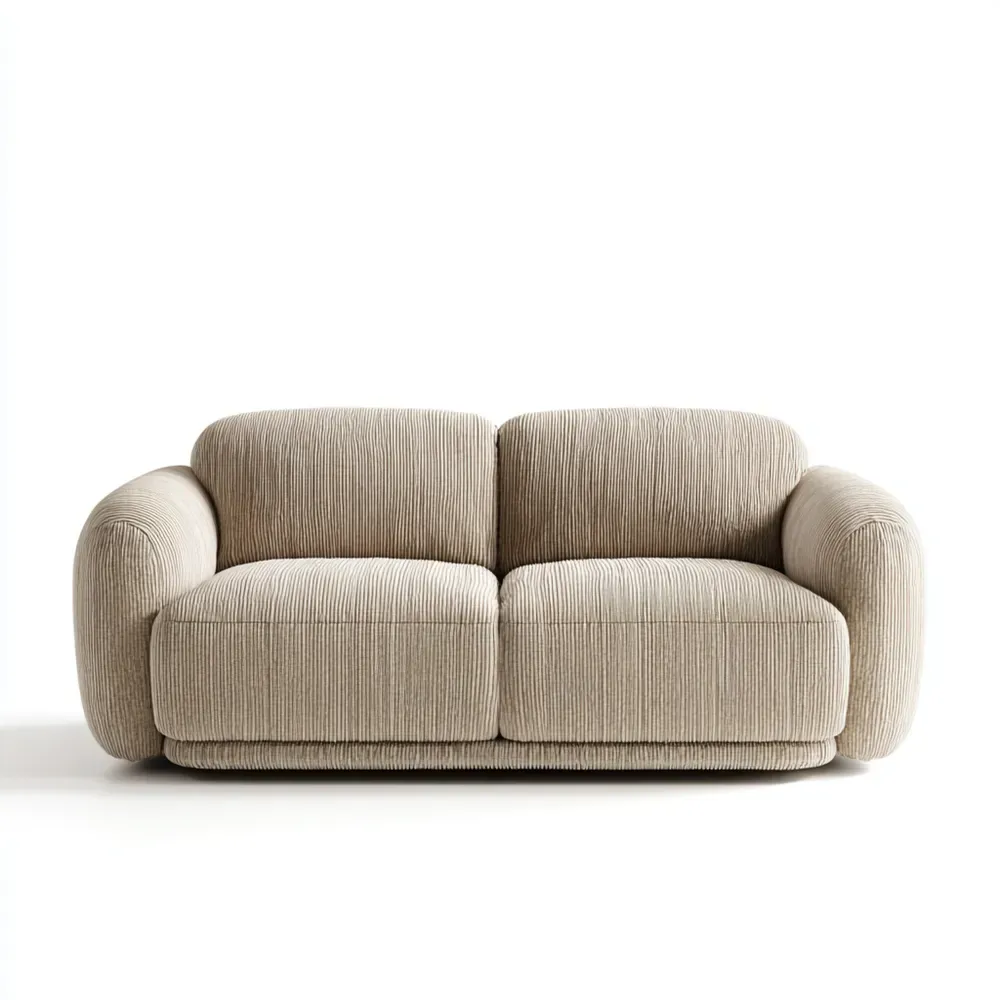 2-Sitzer-Sofa Cordstoff 180x90x85 cm - Beige - Modernes Design-Livornestx